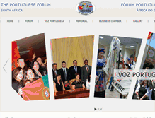 Tablet Screenshot of portugueseforum.org.za
